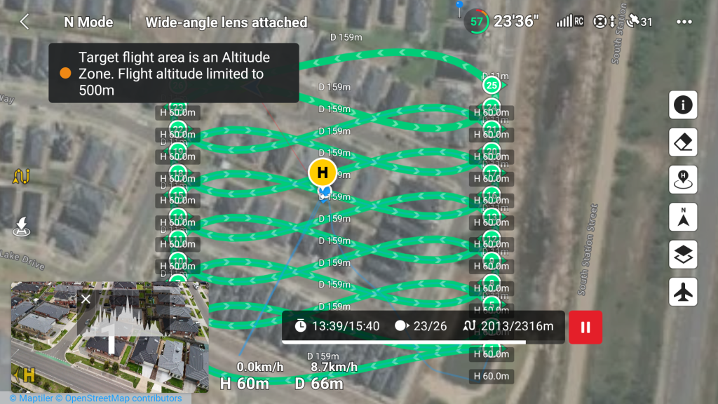 Drone Remote Control unit screenshot